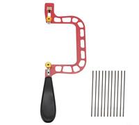 Sega curva a forma di U con telaio in lega leggera, blocco sicuro della lama e impugnatura in gomma antiscivolo per un funzionamento confortevole