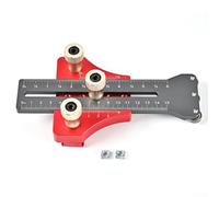 Sega da banco sottile, 19,5 x 10,5 cm, guida regolabile, rullo in lega di alluminio, aiuto di taglio preciso per falegnami (rosso)