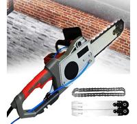 Sega da taglio for tutti i tipi di lavorazione della pietra, cemento for pavimenti, profondità 350 mm/480 mm, con 2 catene diamantate e barra di guida(6500W)