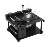 Sega da tavolo 12-24V 200W Mini sega elettrica da tavolo Taglierina con angolo di velocità regolabile Taglierina for legno Plastica Acrilico Per uso fai da te(A Standard)