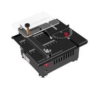 Sega da tavolo multifunzione da 100 W, mini taglierina da tavolo, velocità e angolo, lama sollevabile regolabile da 16 mm, profondità di taglio per levigatura (tipo 1)