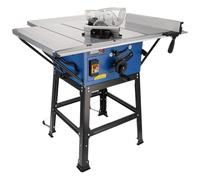 Sega da tavolo per legno, DEDRA DED7754T3, piallatrice, sega circolare da 2000 W, lama da 254 mm, con tre dischi inclusi, 4800 RPM, spessore massimo di taglio 87 mm, sega circolare da tavolo per