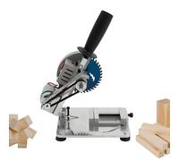 Sega da tavolo portatile, taglio in metallo, taglierina con 2 lame per sega, multiuso, sega professionale in metallo, per legno, acciaio, livellamento, pavimenti, superfici metalliche