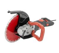 Sega elettrica per calcestruzzo, 3000 W, 4300 giri/min, lama diamantata, diametro disco 300 mm, profondità di taglio 110 mm, con 2 lame e pompa di aspirazione dell'acqua