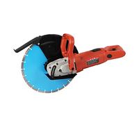 Sega elettrica per calcestruzzo, 3000 W, bagnata/asciutta con soppressione della polvere e raffreddamento ad acqua, profondità di taglio 135 mm, lama diamantata da 350 mm, per cemento, granito