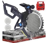 Sega Elettrica Per Calcestruzzo 4500w, Diametro Del Disco Da 410Mm, Profondità Di Taglio 310mm,Set Di Taglia-Pietra-2 Lame Diamantate++ Pompa Dell'Acqua,2200giri/Min,Per Mattoni E Cemento