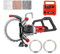 Sega elettrica per calcestruzzo con motore senza spazzole, ad alta potenza, per pietra, legno, porcellana e granito, include lame per taglio profondo