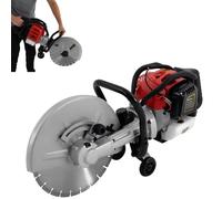 Sega elettrica per calcestruzzo, sega a 2 tempi, sega circolare ad alte prestazioni, 1400 W, cilindrata 52 cm³, profondità di taglio 120 mm, diametro disco 350 mm, raffreddata ad aria, sega a disco