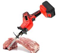 Sega elettrica per carne e ossa Sega elettrica da macellaio domestica commerciale, seghe elettriche alternative, seghetto Utensili portatili senza fili per tagliare carne/ossa,battery
