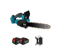 Sega elettrica senza spazzole da 3000 W da 12 pollici Utensile elettrico da taglio efficiente for la lavorazione del legno ricaricabile senza fili per giardino, prato(2 Battery Plug)