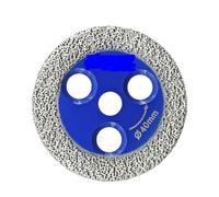 Sega for incisione con brasatura sotto vuoto diamantata, lama for intaglio, disco abrasivo rimovibile M14, taglierina for piastrelle in ceramica e cemento(1 Blade and Flange,50mm)