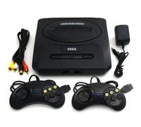 SEGA Genesis 2 Slim MK-1631 Videospielsystem-Paket mit ZWEI Controllern Classic 2. Generation (erneuert)
