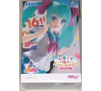 HATSUNE MIKU Figura Statuetta Versione LUMINASTA 16. Anniversario Originale SEGA