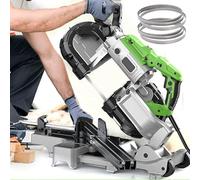 Sega manuale a velocità variabile con base angolare regolabile, angolo di taglio da 0 a 45°, sega a nastro per taglio profondo da 11,9 cm, regolazione a 6 velocità