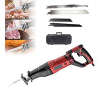 Sega Ossa Elettrica Sega da Macellaio per Carne, 900 W/1050 W/1300 W Sega per Carne Professionale per Uso Commerciale E Domestico, Sega per Carne Alternativa - 6 velocità Regolabile,Blue-900W (Red 90