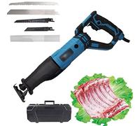 Sega Ossa Senza Fili, Sega Ossa Elettrica Sega Macellaio per Carne, Sega Alternativa Elettrica 900 W/1300 W, Lama per Sega in Acciaio Inossidabile, Macchina Multifunzione Carne Maiale Pesce Costolett