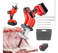 Sega ossea portatile senza fili, sega elettrica da macellaio per uso domestico e commerciale, taglia legno/carne/osso, fino a 100 mm di spessore