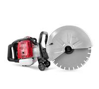 MSW Sega per calcestruzzo - benzina - 3000 W - 155 mm di profondità di taglio Tagliapavimenti Macchina per il taglio del calcestruzzo