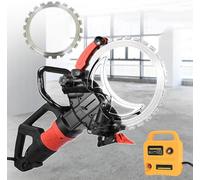 Sega per calcestruzzo con lama diamantata da 40,6 cm, profondità di taglio 29 cm, 3000 giri/min, taglierina elettrica per cantieri e progetti di ristrutturazione, soppressione della polvere