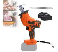 Sega per Carne Professionale, con Sega per Ossa elettrica a LED Sega per Macellaio per Carne, per Uso Commerciale e Domestico, Sega per Carne Alternativa, 1 Batteria + 2 Denti di Sega (2 batterie + 1