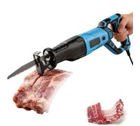 Sega per Macellaio Professionale Resistente Multiuso Segaossa Elettrico Sega a Gattuccio Impugnatura Antiscivolo Ammortizzante Portatile Sega Ossa