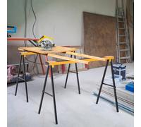 Sega pieghevole DURHAND cavalletto in metallo per cavalli 2 pezzi con carico della maniglia