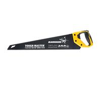 Sega professionale per legno 550 mm, sega a mano per la lavorazione del legno con segni per potatura e taglio di legno, lama affilata per rasoio, 7TPI comoda TOUGH MASTER