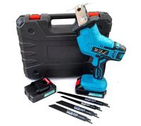 Sega Seghetto a Gattuccio Batteria Motosega Elettrosega 2 Lame 2 Batterie Da 68V