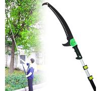 Sega telescopica da potatura, 5,4 m, con gancio, sega estensibile in alluminio per rami alti e giardinaggio (7,2 m)