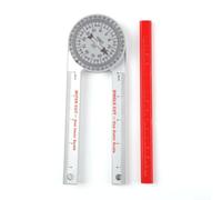 Sega troncatrice da 185 mm in ABS di precisione per seghe per legno con incisione laser per scala, goniometro per listelli a corona, montaggio a mitraglia, 185 x 63 mm, per fai da te, misuratore