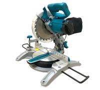 Sega Troncatrice Radiale per Legno 1300W 5000Giri/min Lama Ø210mm Taglio 0-45°