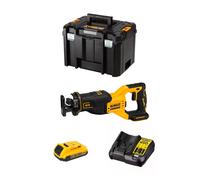Sega Universale DeWALT DCS382D1T (1 x 2,0 Ah + DCB107 + TSTAK VI)