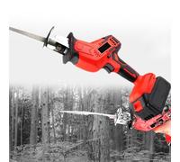 Segaossa elettrica professionale da macellaio per legno, metallo e ossa dure - Cordless, multifunzionale, velocità infinitamente variabile, doppio interruttore, design a 4 denti di sega,2Battery