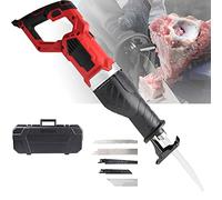 Segaossa Elettrico 1300W Segaossa Portatile da Macellaio con Lame per Sega, Taglia Carne Alternativo Commerciale Corpo Rotante a 180° velocità Continua, per Tagliare Ossa di Carne Pancetta Maiale (Ro