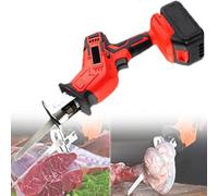 Segaossa professionale a batteria da macellaio Sega alternativa - Segaossa elettrica alimentata a batteria per uso commerciale e domestico,2battery