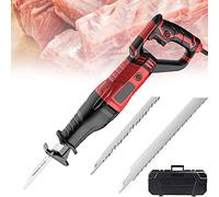 Segaossa, Sega elettrica da Macellaio 900w 1300w, segaossa Multifunzionale Portatile Cordless Professionale Corpo Rotante a 180 °, Regolazione della velocità a 6 velocità, per costolette di Pesce Car