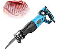 Segaossa Senza Fili, segaossa, Sega elettrica Portatile da 900w 1300w, Corpo Rotante a 180°, Regolazione della velocità a 6 velocità, per Tagliare Carne, Ossa, costolette, costolette di Agnello, Ross