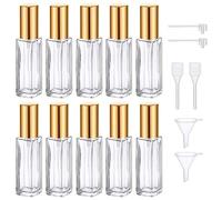 Segbeauty Atomizzatore Profumo, Porta Profumo da Viaggio Ricaricabile, 10 Pezzi Nebulizzatore Trasparente 10ml, Boccetta Ricaricabile per Viaggiare, Festa