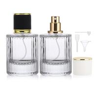 Segbeauty Porta Profumo da Viaggio, 2 Pezzi Nebulizzatore Profumo, Atomizzatore Ricaricabile 50ml, per Passeggiate, Feste, Appuntamenti