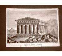 Segesta nel 1876 Il Tempio di Cerere Sicilia
