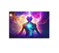 SEGFUGS Poster decorativo da parete con energia cosmica, poster decorativo su tela, stampa moderna, per camera da letto, 20 x 30 cm