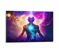 SEGFUGS Poster decorativo da parete con energia cosmica, poster decorativo su tela, stampa moderna, per camera da letto, 20 x 30 cm