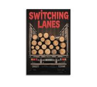 SEGFUGS Poster decorativo su tela, motivo "Paura ereditata - Switching Lanes in S", poster decorativo da parete e stampa artistica moderna per la camera da letto (60 x 90 cm)