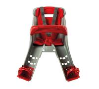 OKBABY Orion - Seggiolino Anteriore per Bici colore Argento/Rosso