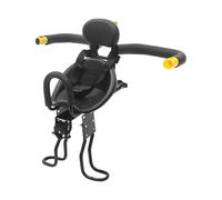 Seggiolino anteriore per bicicletta, 32 x 28 cm, regolabile fino a 35 kg, seggiolino di sicurezza per bambini con cinture di sicurezza e guardrail, per bambini di età compresa tra 1 e 5 anni