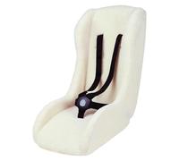 Polisport Seggiolino Mini Pelican Rivestito, riduttore fleece, 5 punti, 7-18 mesi, Bianco