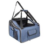 Seggiolino Auto Flamingo Ida Blu, 44x35x29,5cm, Borsa Per Cani, Max 7kg