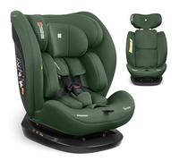Seggiolino auto KikkaBoo i-Size i-EXPLORE 2, 40-150 cm, Gruppo 0 1 2 3, Orientabile in avanti e all'indietro, Seggiolino reclinabile, Imbracatura a 5 punti, Cuscino di sostegno, Verde militare