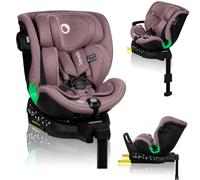 Lionelo Harmony i-Size Seggiolino Auto Girevole 360° per Bambini 0-12 Anni (40-150 cm) con ISOFIX e Gamba di Supporto Fronte e retro marcia, 5-liveli Reclinabile Protezione Laterale (Rosa Malva)