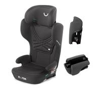 Nurse Spring Seggiolino auto i-Size, 100-150 cm, 4-12 anni, Isofix, sedia da viaggio, portatile, pieghevole, multiposizione, nero